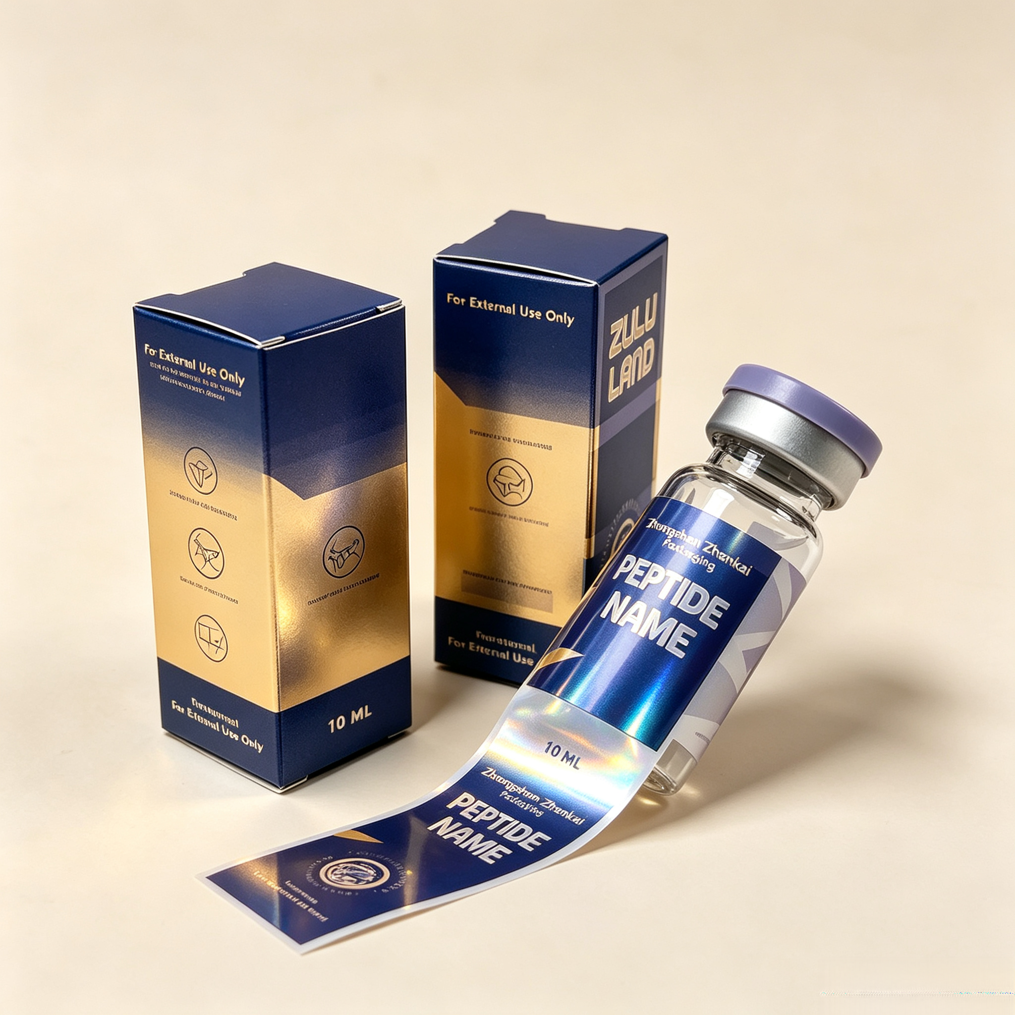 Nutrition In Fitness - Custom Peptide Vial Waterproof HD Label