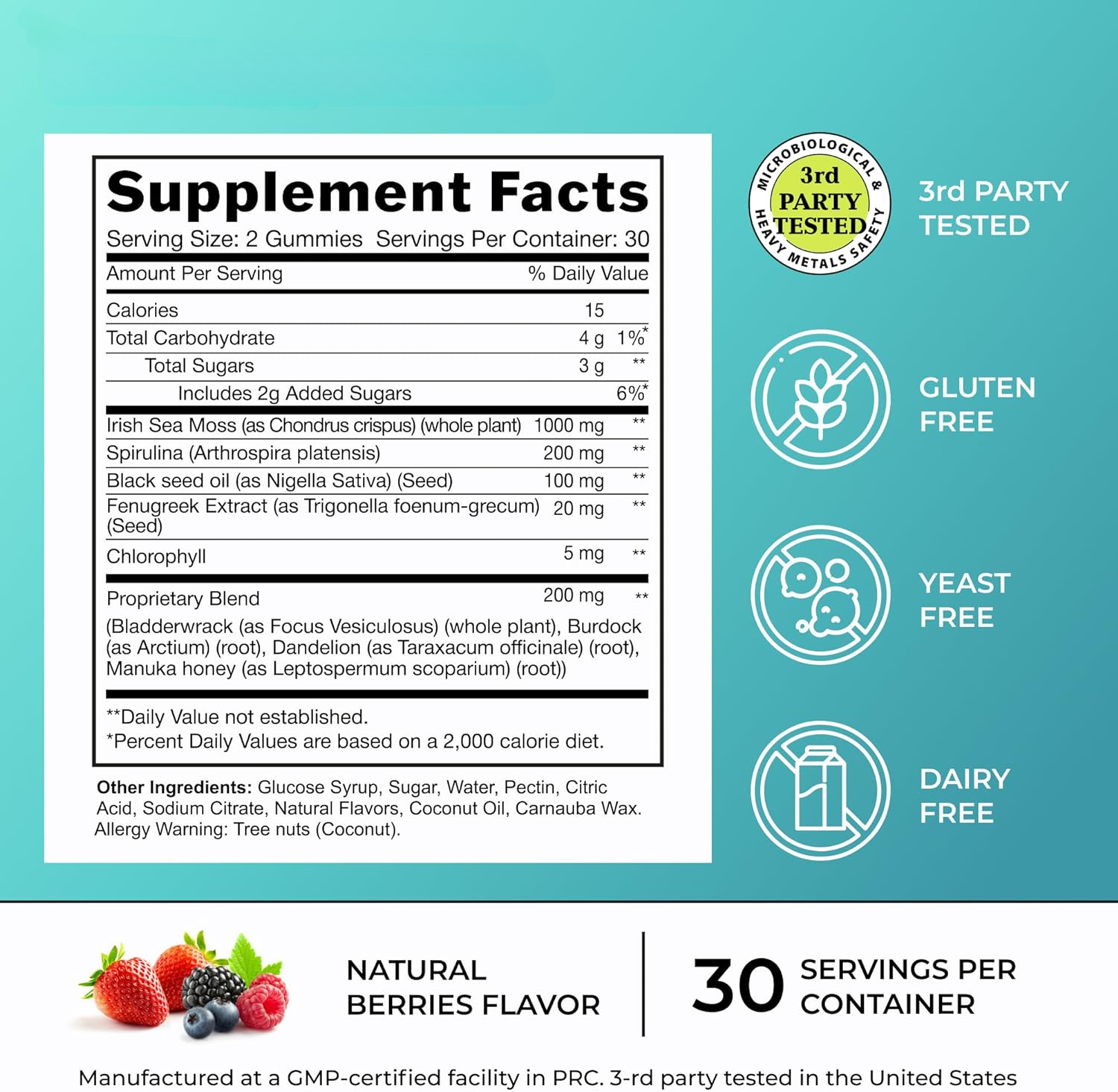 Irish Seaweed Gummies - Detoxi - مراجعة Black Seed Oil Capsule وسعره