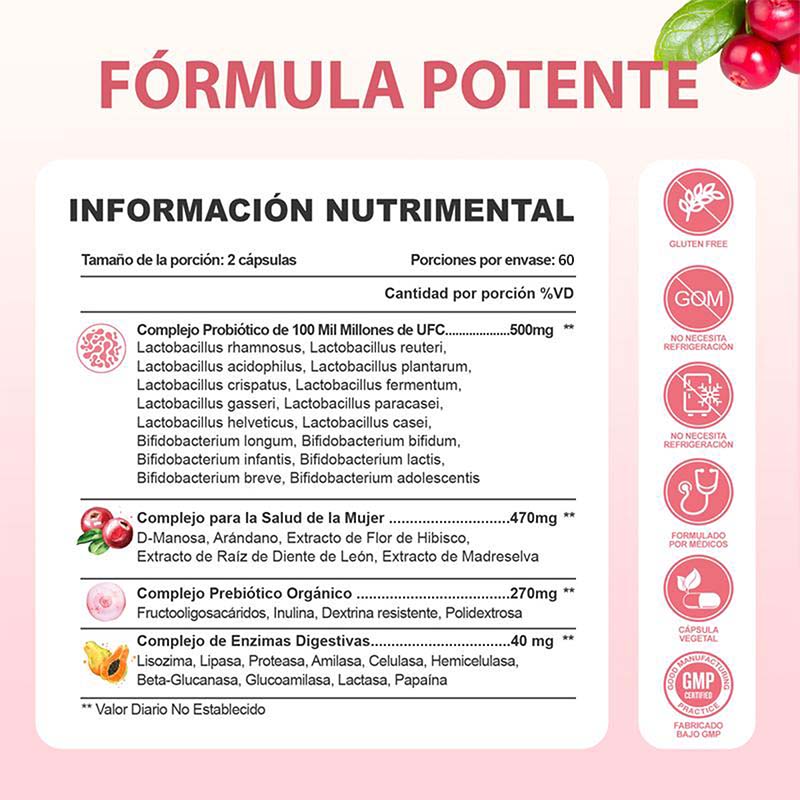 PROBIOTICOS MUJER Capsules - S - مراجعة Probiotics Women Health وسعره