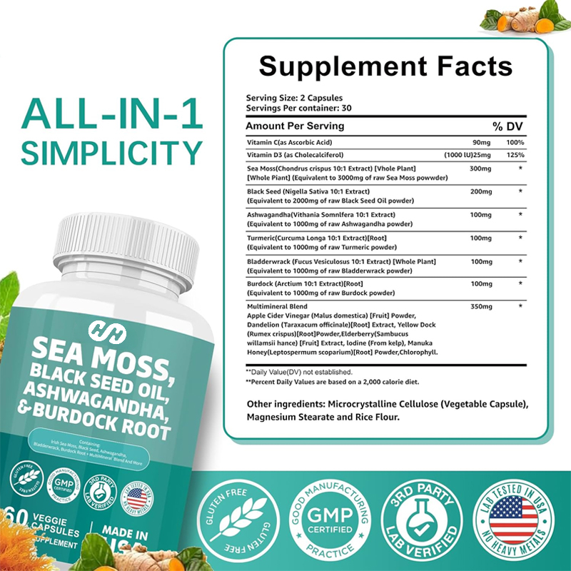 60 Capsules 7000mg Seaweed 400 - مراجعة Black Seed Oil Capsule وسعره