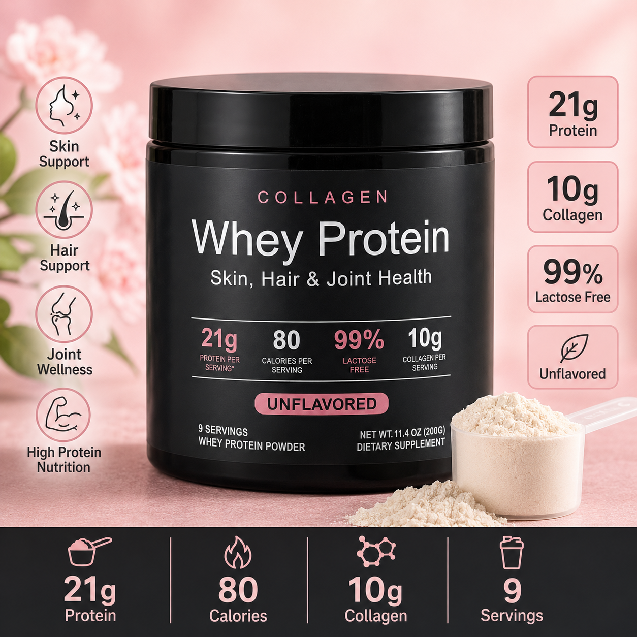 Collagen Whey Protein Powder 2 - مراجعة Nutrition In Fitness وسعره