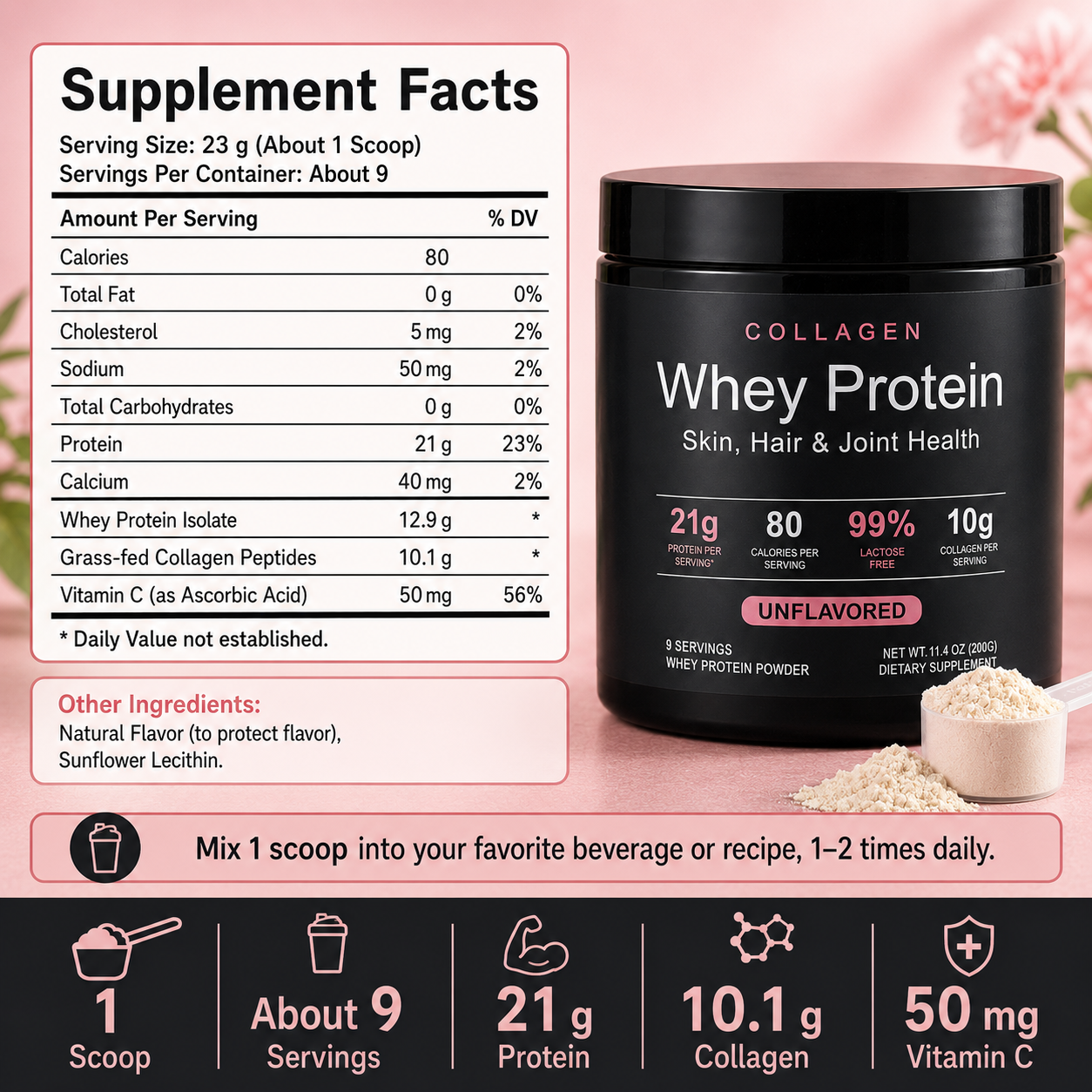 Collagen Whey Protein Powder 2 - مراجعة Nutrition In Fitness وسعره