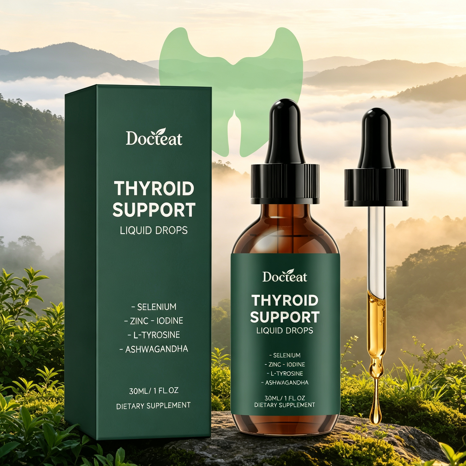 Thyroid Support Liquid Drops N - مراجعة Iodine Drops Supplement وسعره