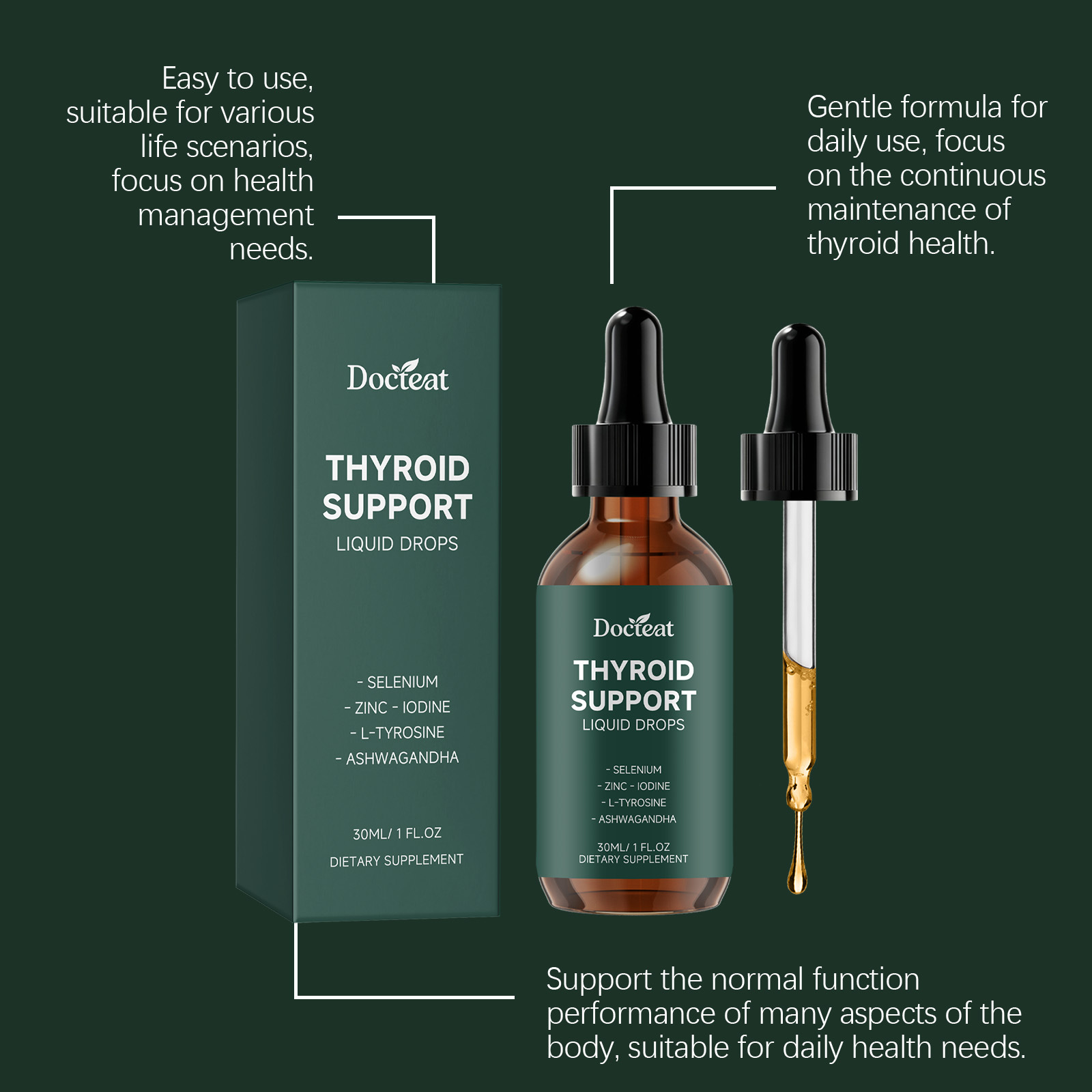 Thyroid Support Liquid Drops N - مراجعة Iodine Drops Supplement وسعره
