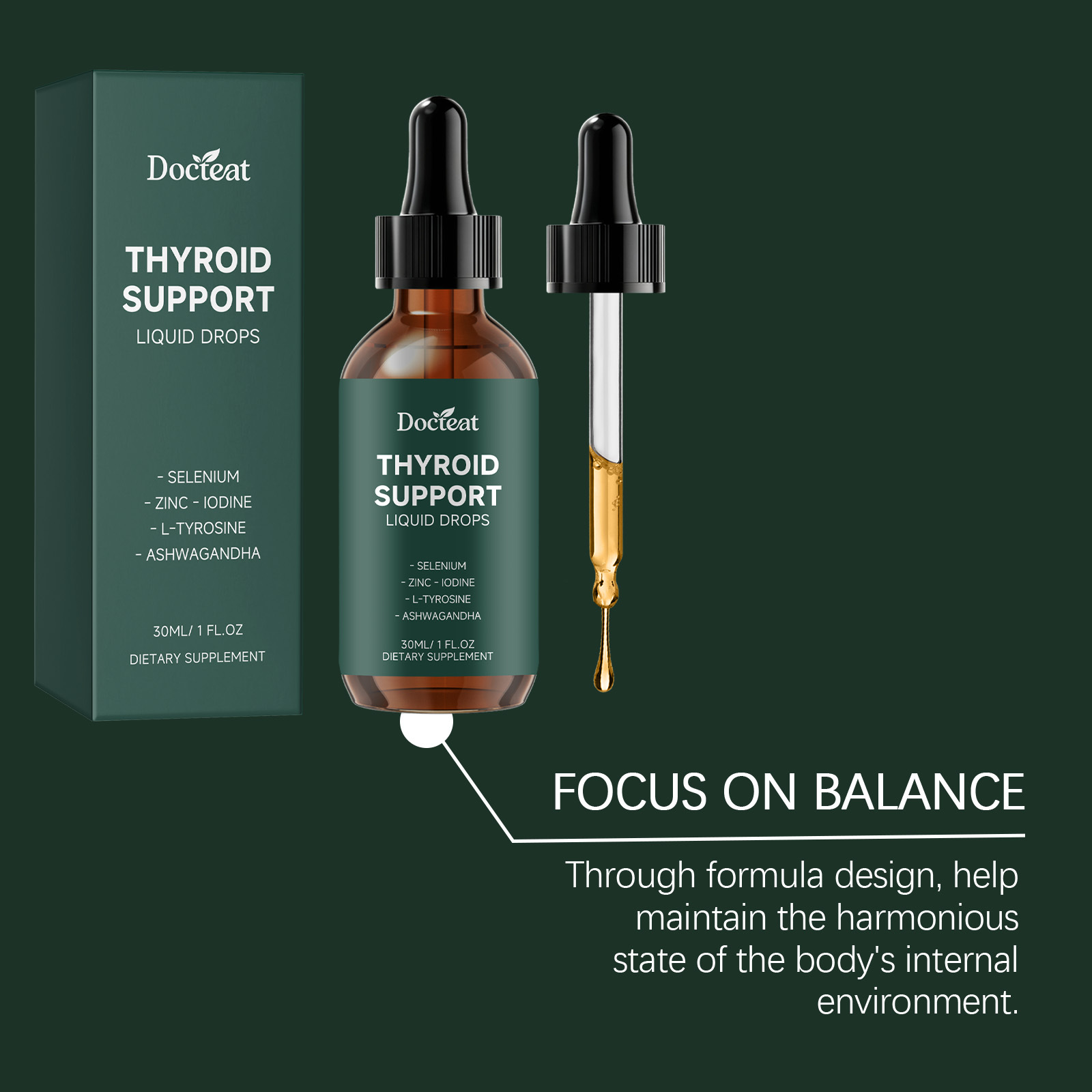 Thyroid Support Liquid Drops N - مراجعة Iodine Drops Supplement وسعره