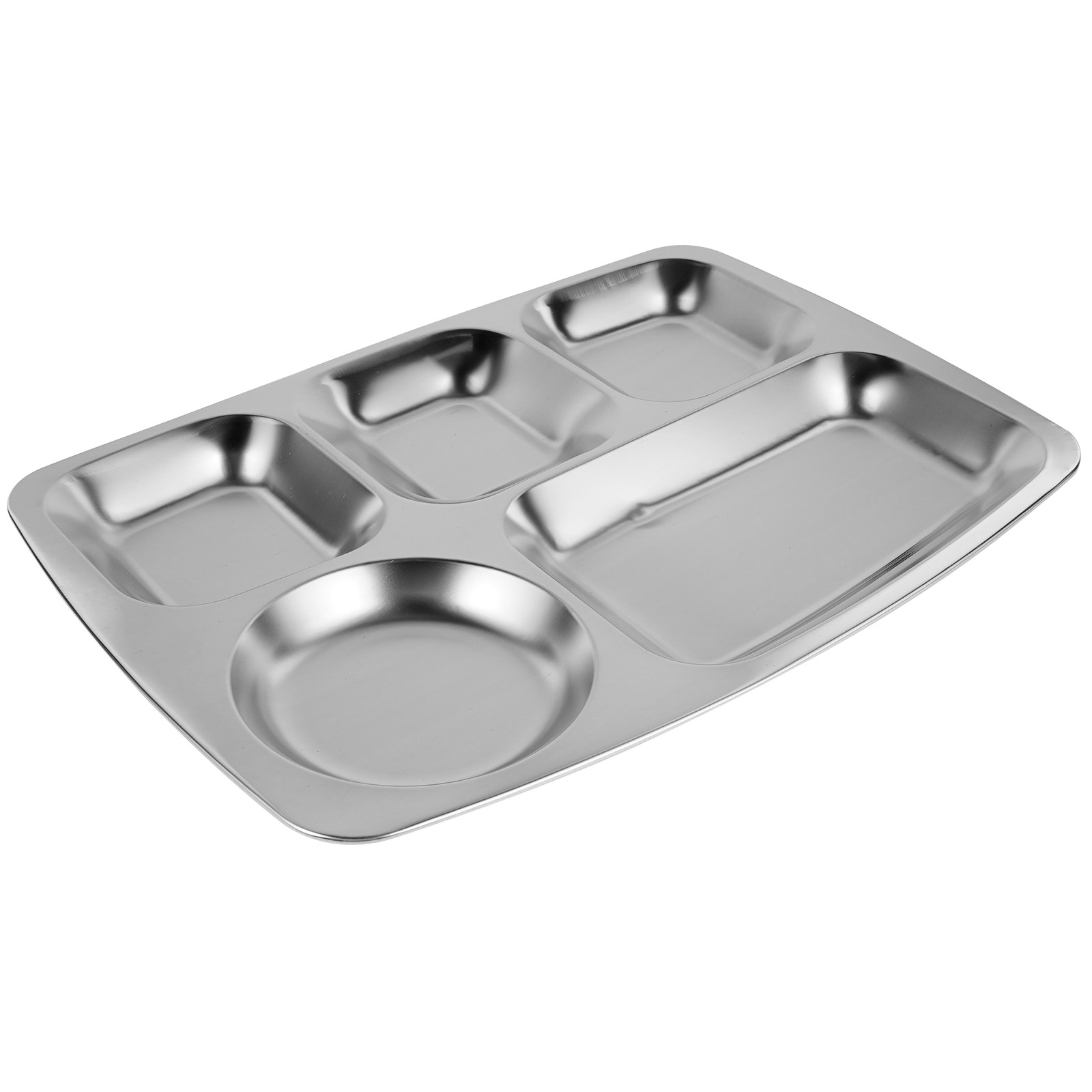 Stainless Steel Divided Food P - مراجعة Nutrition & Fitness Hub Photos وسعره