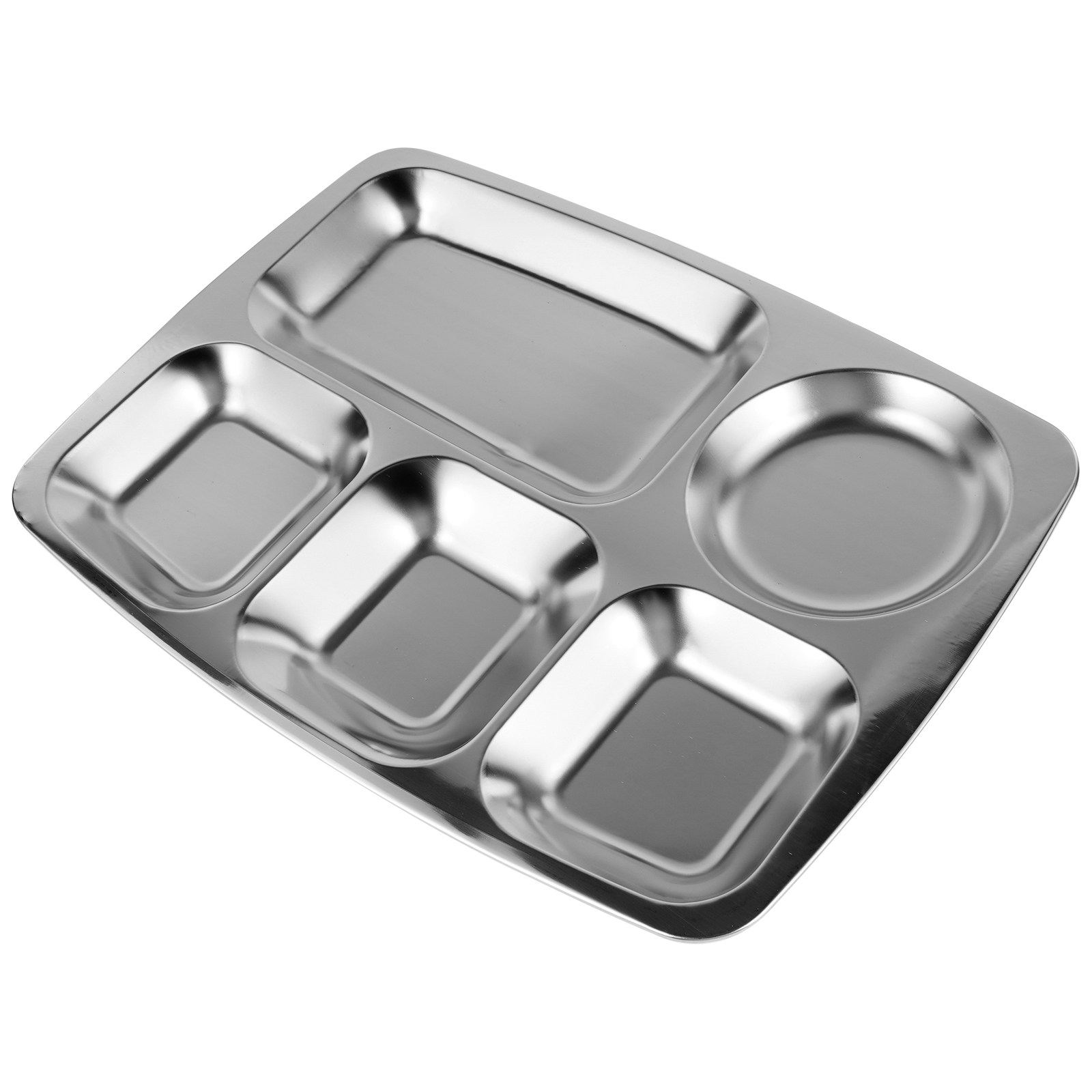 Stainless Steel Divided Food P - مراجعة Nutrition & Fitness Hub Photos وسعره
