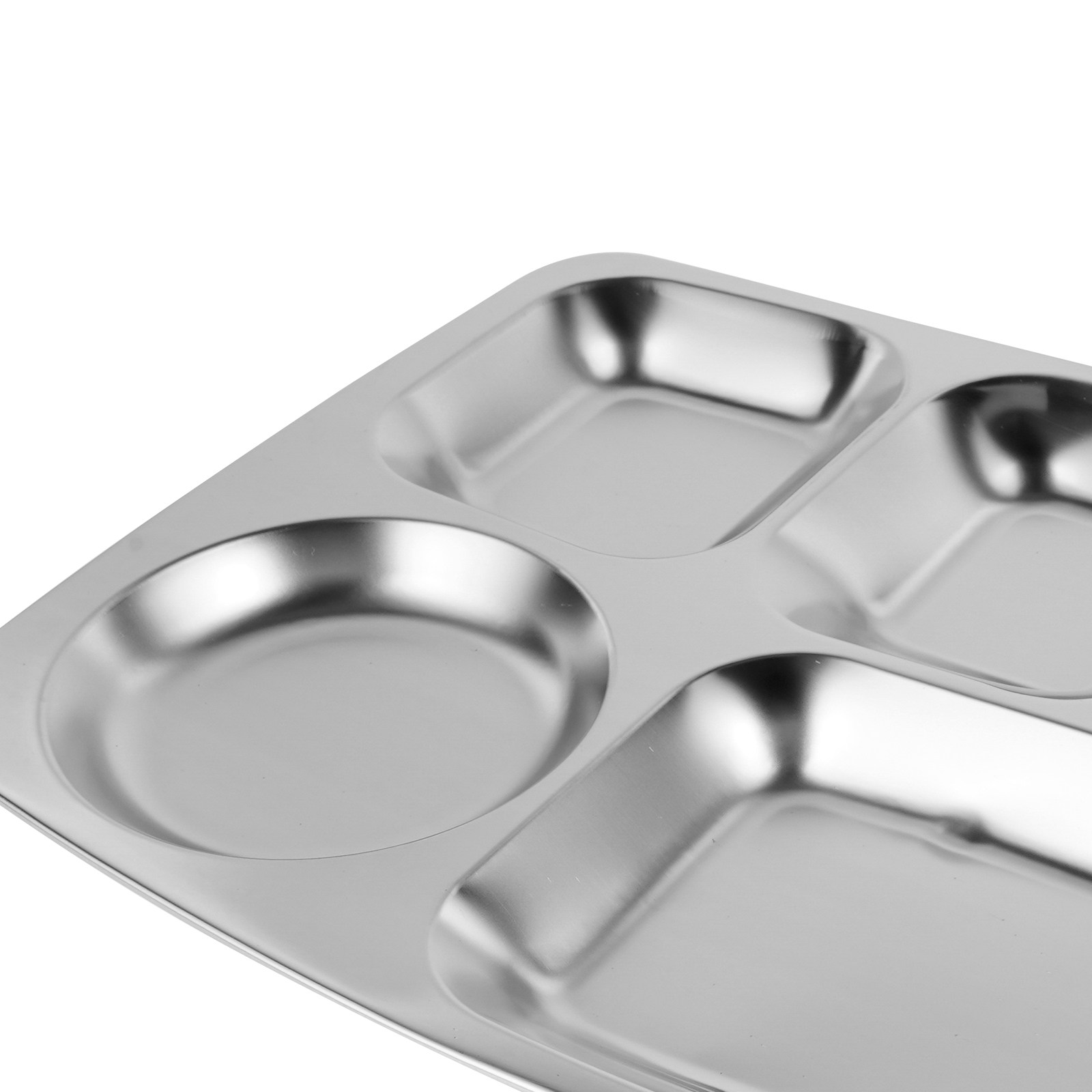 Stainless Steel Divided Food P - مراجعة Nutrition & Fitness Hub Photos وسعره
