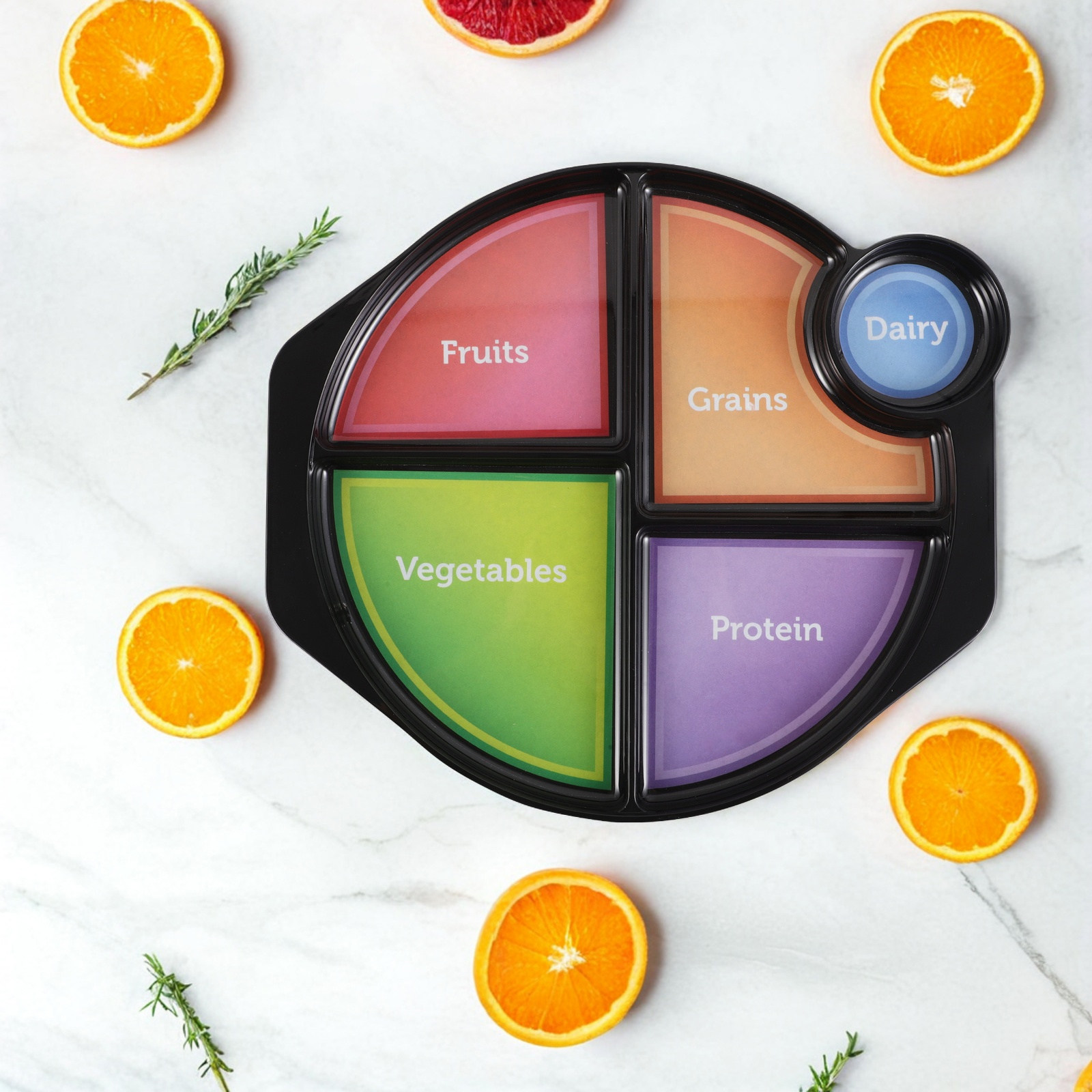 Portion Control Plate Balanced - مراجعة Nutrition & Fitness Hub Photos وسعره