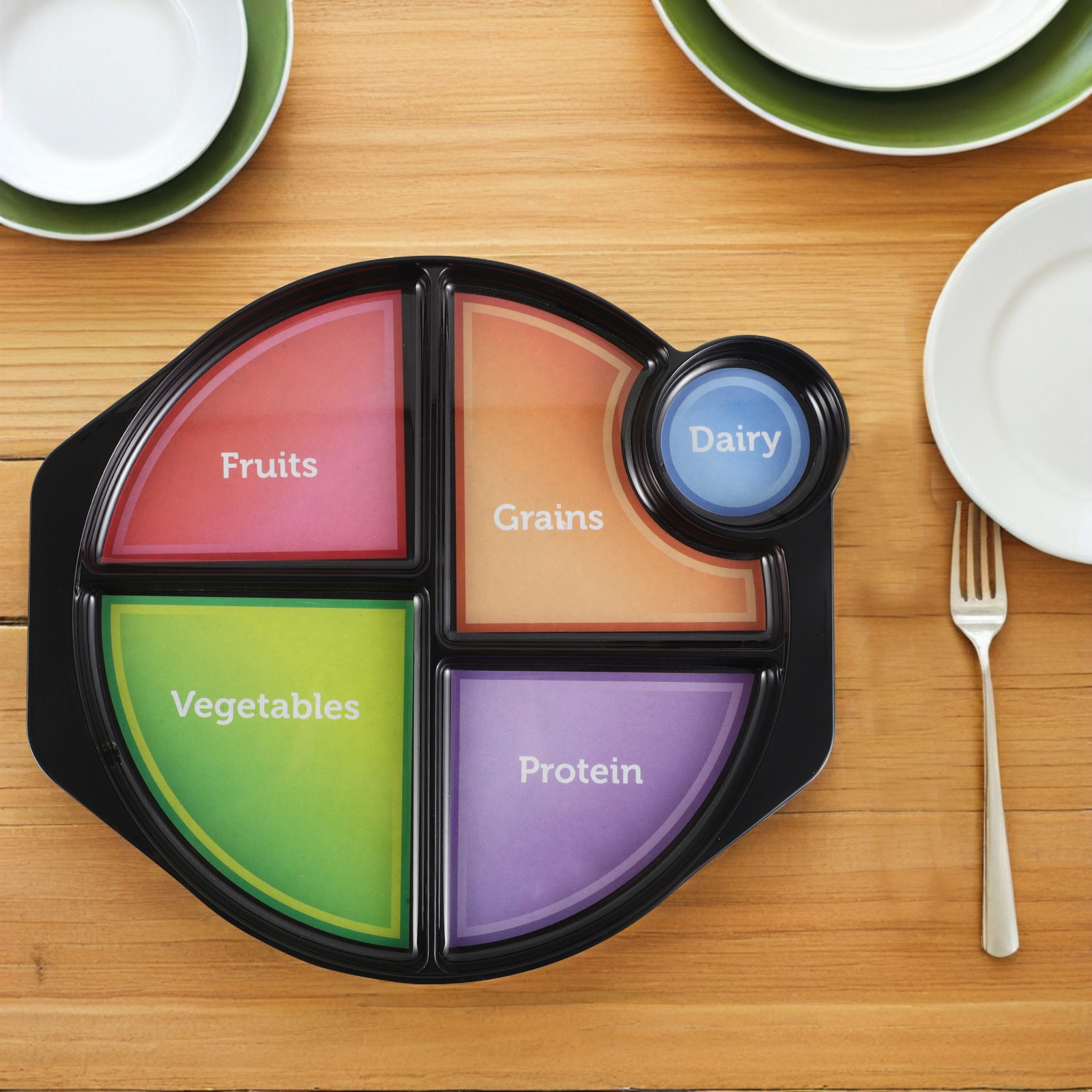 Portion Control Plate Balanced - مراجعة Nutrition & Fitness Hub Photos وسعره