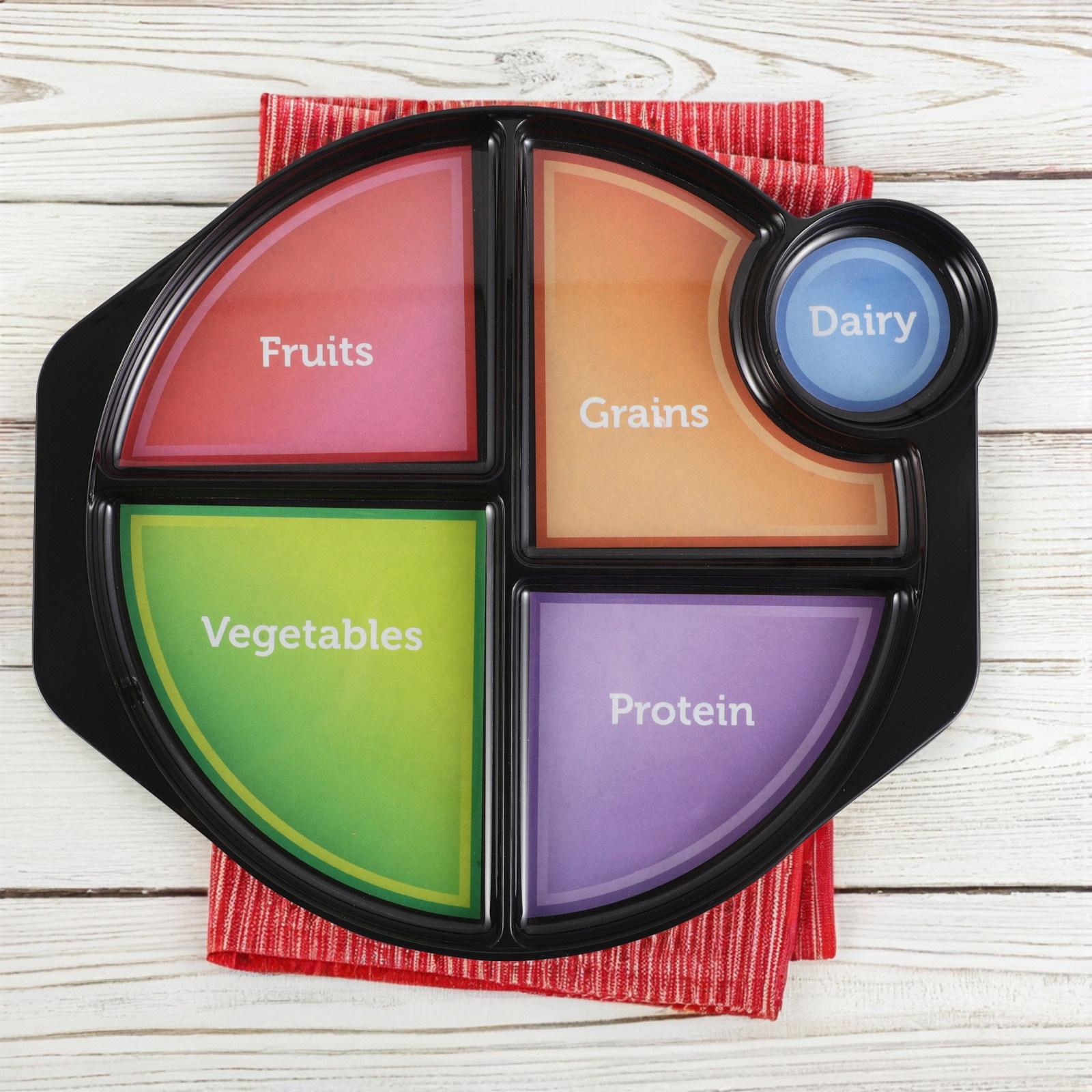 Portion Control Plate Balanced - مراجعة Nutrition & Fitness Hub Photos وسعره