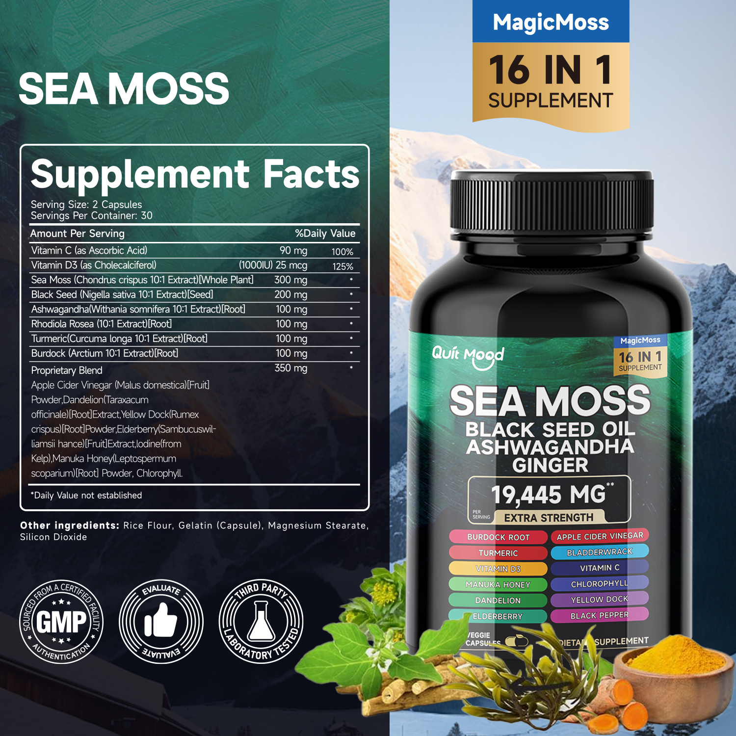 2Pcs Sea Moss 3000mg Black See - مراجعة Black Seed Oil Capsule وسعره