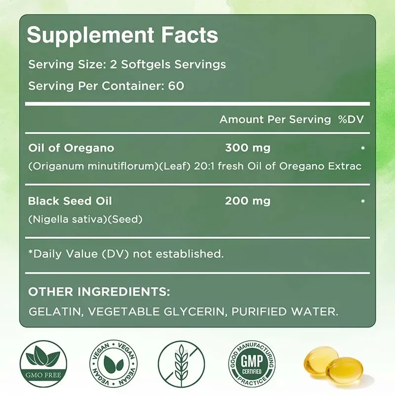 Oregano Oil Capsules - Antioxi - مراجعة Black Seed Oil Capsule وسعره