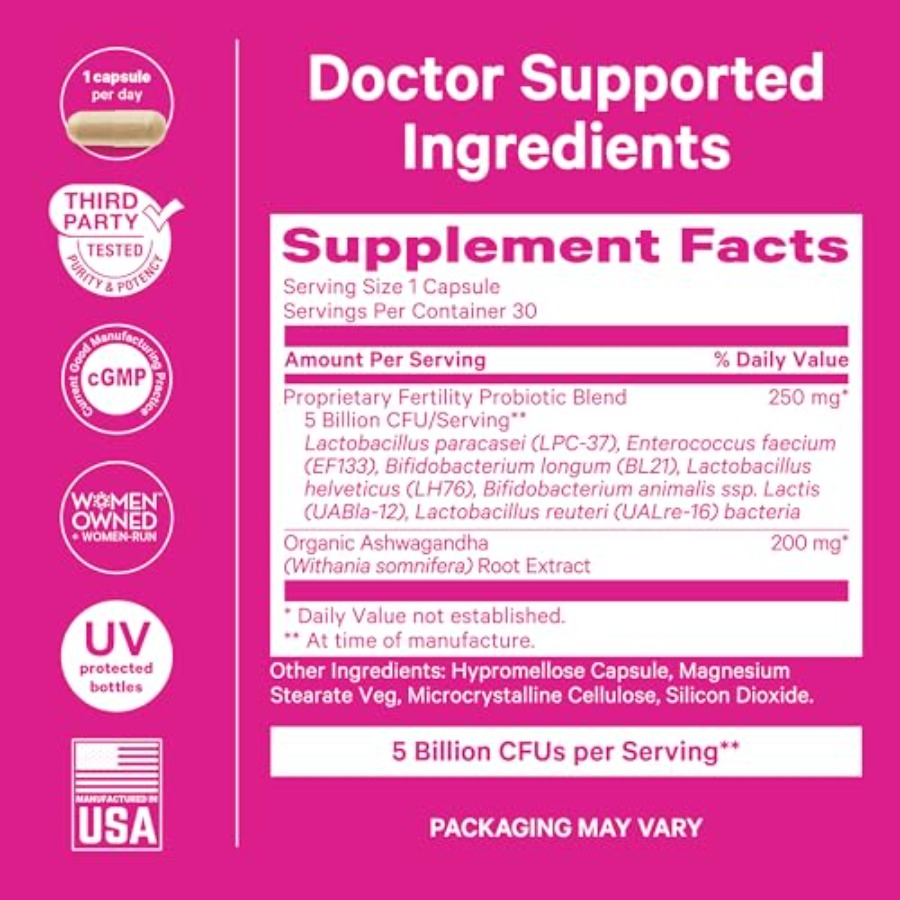Fertility Support Probiotics f - مراجعة Probiotics Women Health وسعره